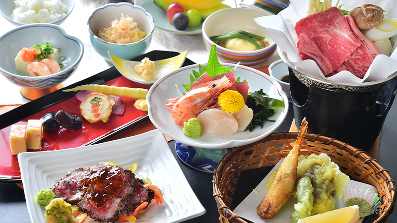 ２種の信州牛料理と地元食材を味わう＼1泊2食スタンダード～翡翠hisui～／